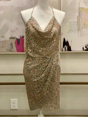 Haute Hippie | Dresses | Haute Hippie Halter Wrap Cocktail Mini | Poshmark